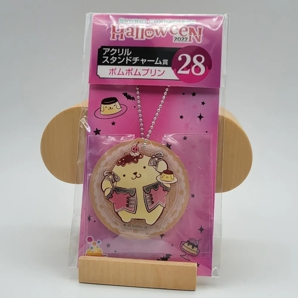 Sanrio Pompompurin Halloween Sweets Acrylic Keychain with Stand